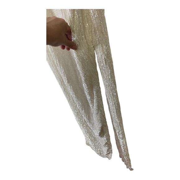 Retrofete Katya Maxi Dress Sequin Embellished Moonglow Bridal Wedding Gown Sz M - Picture 5 of 15